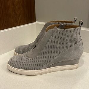 L. Paolo Suede Wedge Sneaker